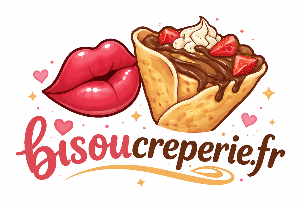 Logo creperie bisou